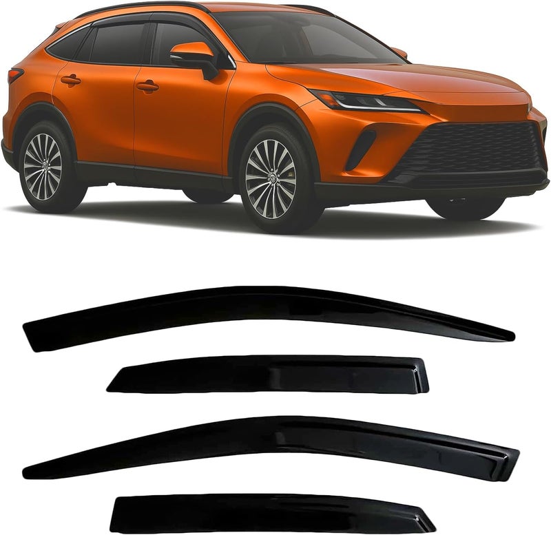 Optimal Co 2023-2026 Tape-on Rain Guards for Lexus RX Side Window Deflector Visors 350 350h 500h F Sport Premium Luxury Durable Tinted Vent Shade 2024 2025 - Image 1